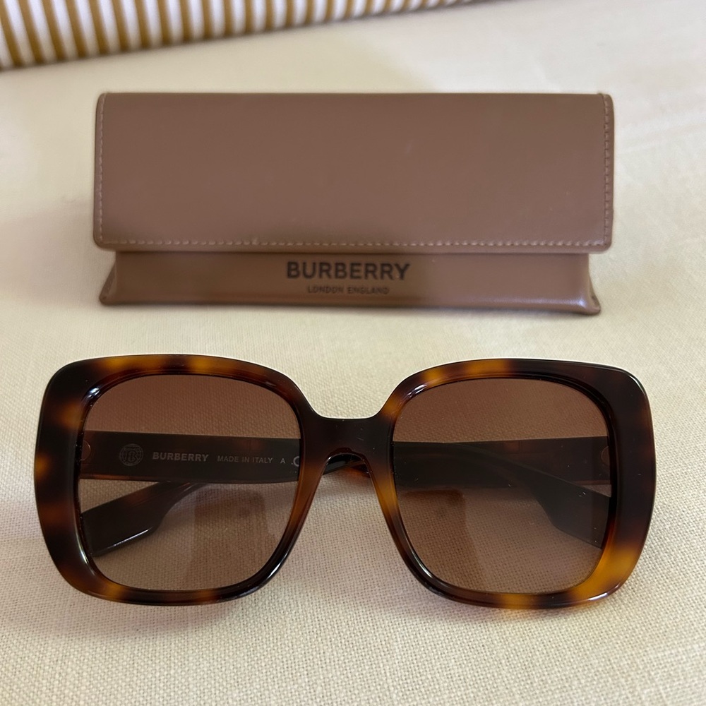 Burberry Brown Oversized Square Sunglasses